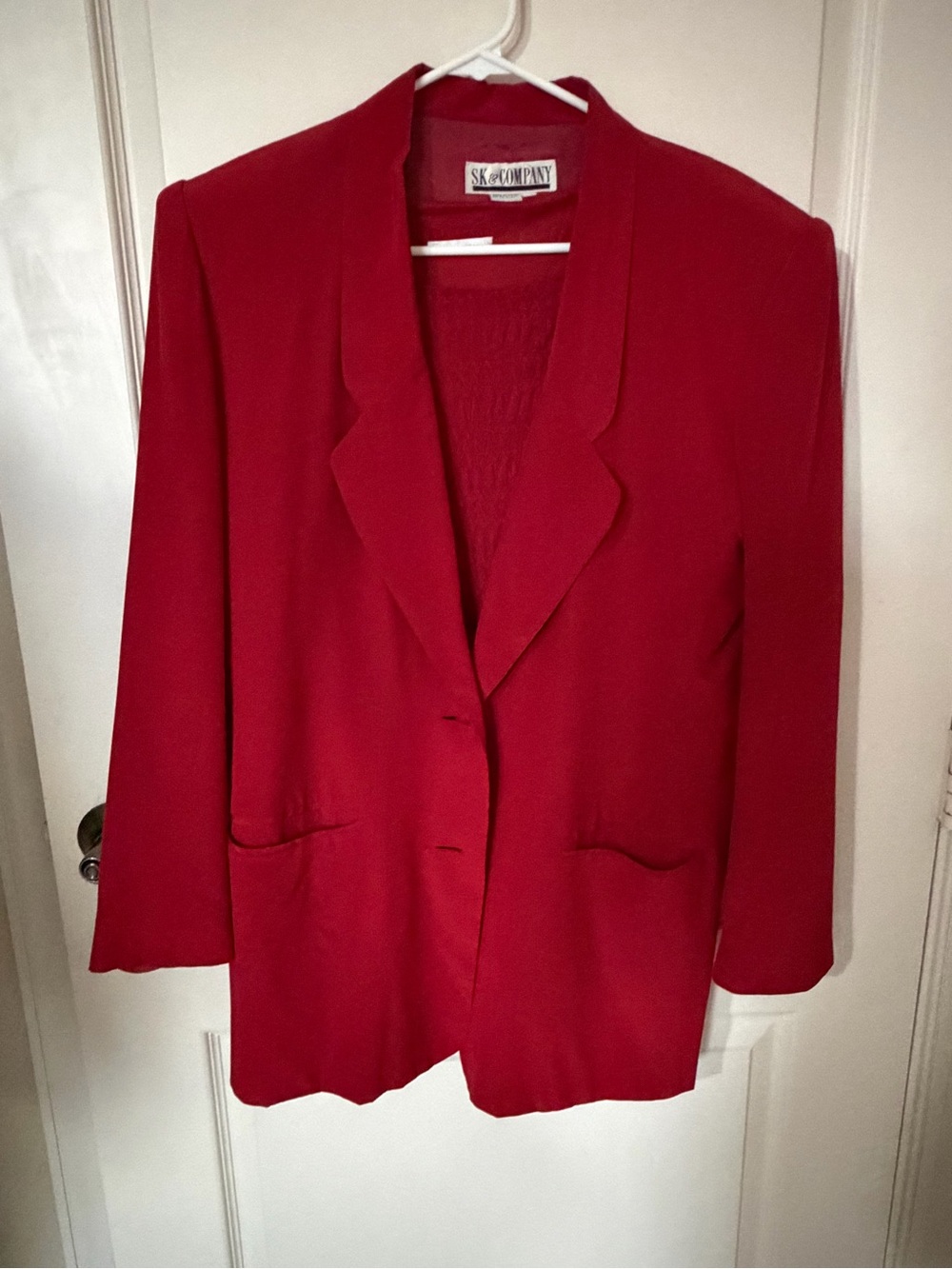 S.K. & Company Classic Red Women's Blazer